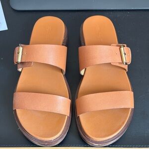 Madewell the Dee Double Strap Slide Sandal